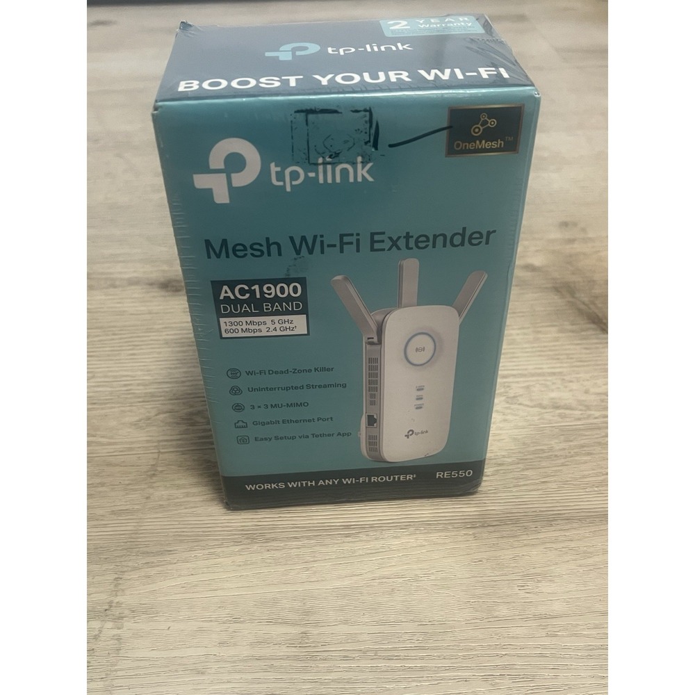 TP-Link AC1900 WiFi Range Extender RE550 | Dual-Band Wireless Repeater Amplifier